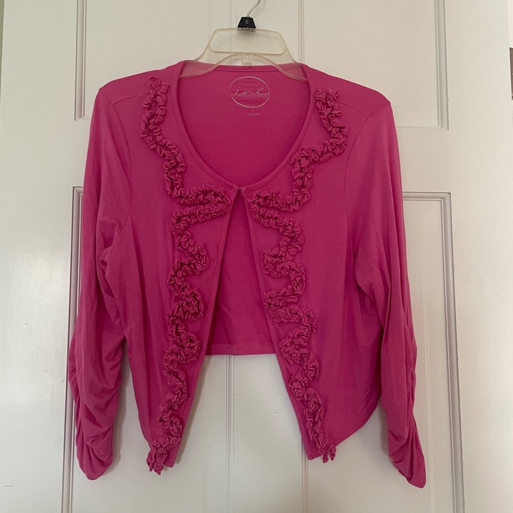 Pink stretchy cardigan great condition